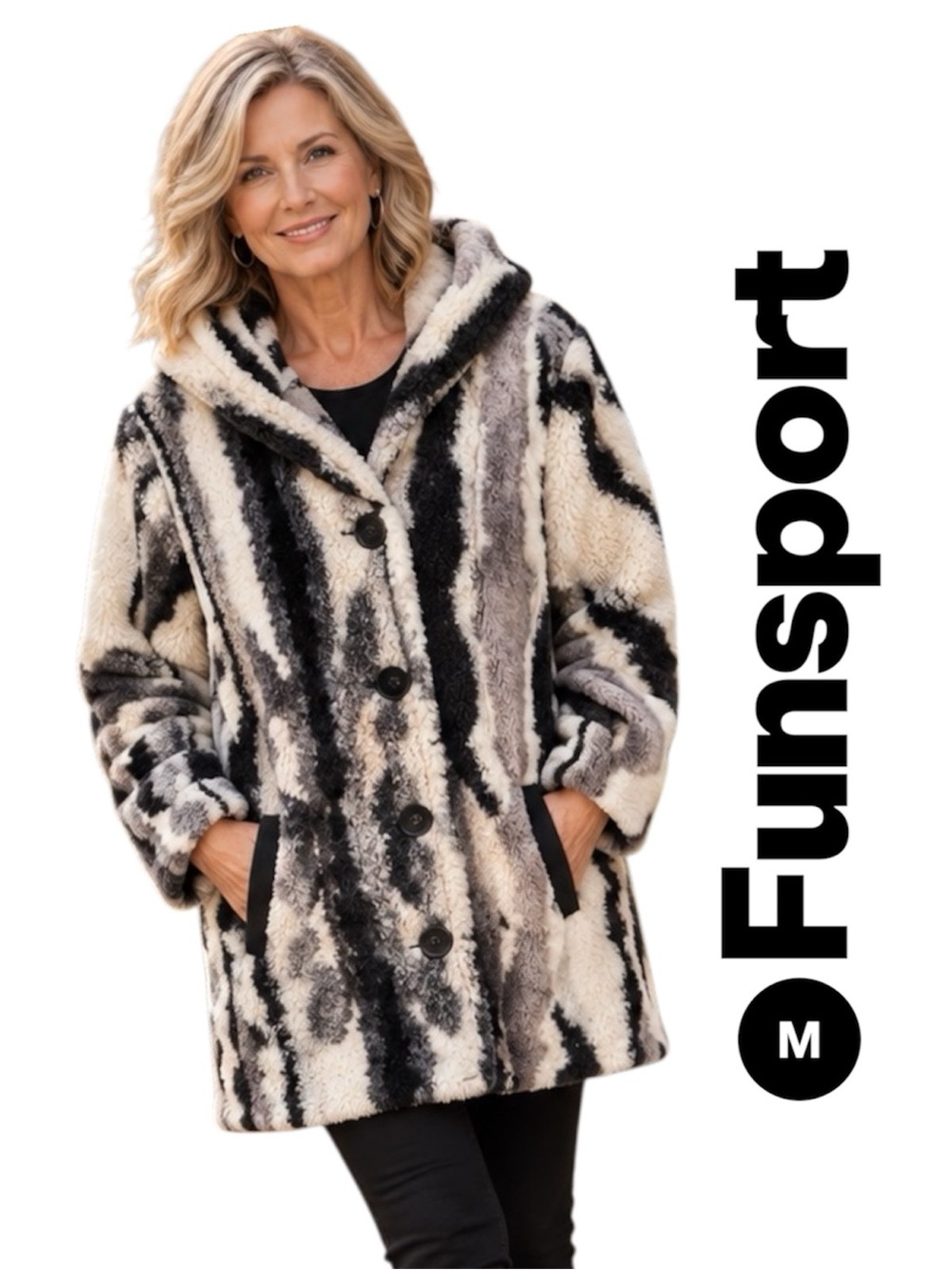 FUNSPORT Hooded Cozy Jacket – Size Medium